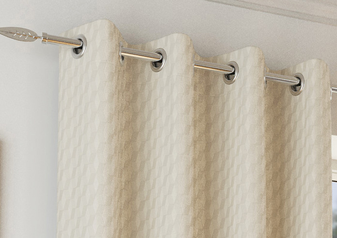Tokyo Eyelet, Cream - Ready Made Curtains - Image 9
